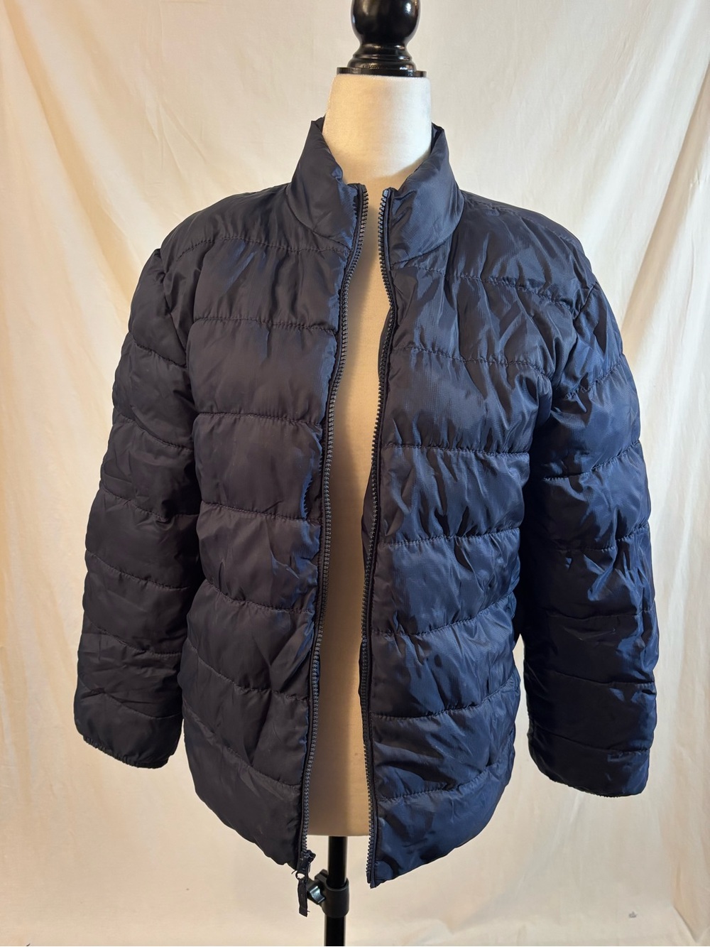 The Children’s Place Unisex XL 14 Navy Blue Puffer Jacket Lightweight Coat